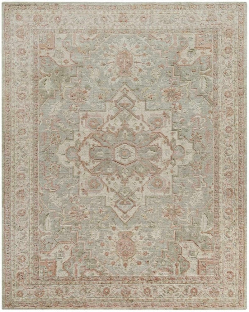 Ravello Sage Rvl02 Wool Traditional Area Rug - 10 Ft X 14 Ft - Sage