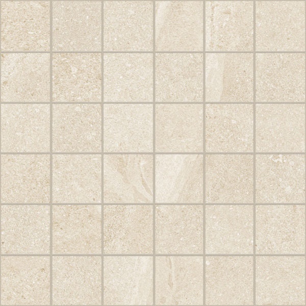 Austral Ivory Porcelain Mosaic - 2" X 2" - Natural