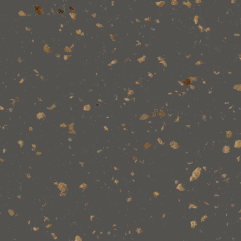Johnsonite Charcoal Eco Naturals Corktones Rubber Tile - Hammered - 24" X 24"