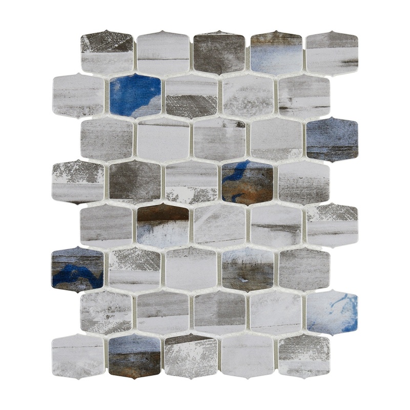 Coastline Monterey Glass Mosaic - 2" Lantern - Glossy & Matte