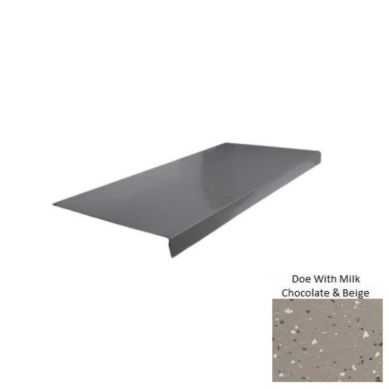 Spextones Doe Rubber Stair Tread, 12 1/4" x 72"