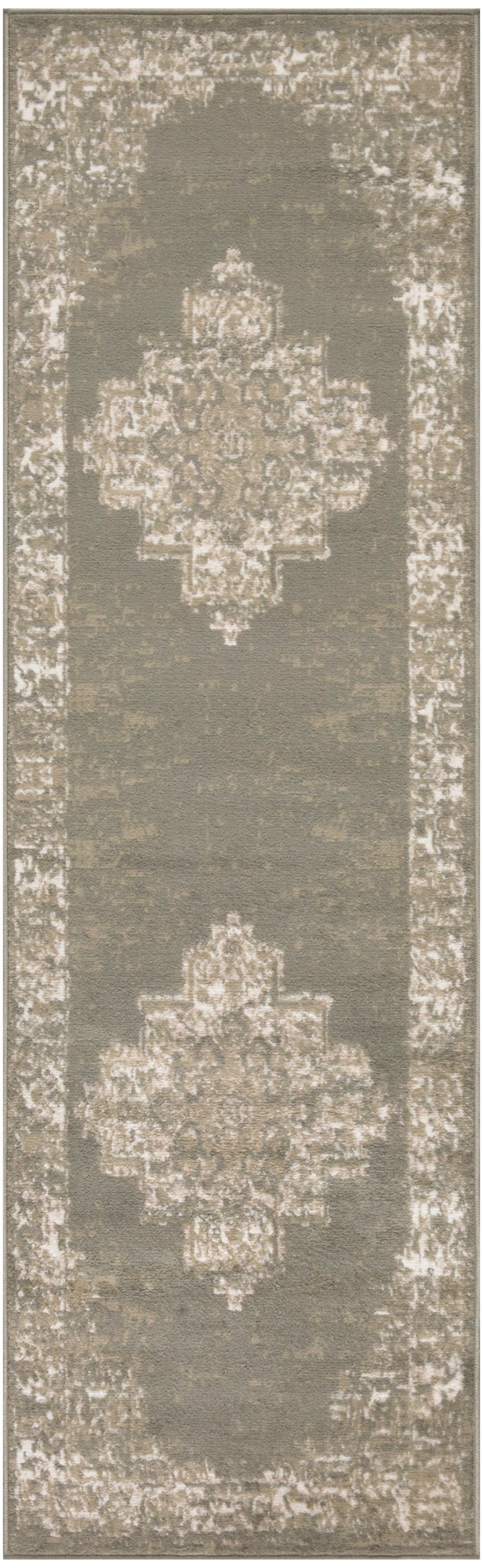 Grafix Olive Polypropylene Vintage Area Rug