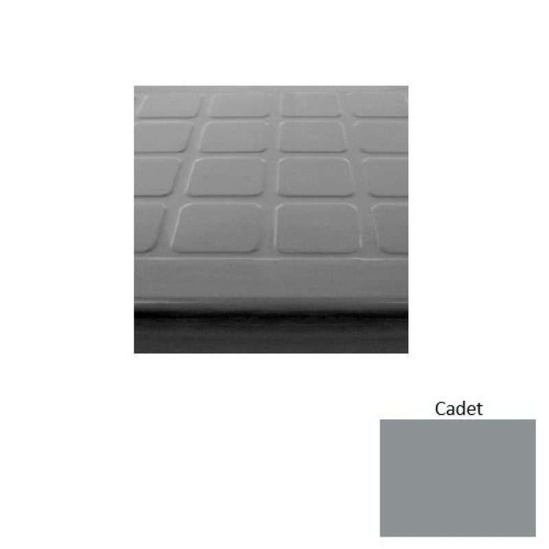 Solid 94 Cadet Raised Square Rubber (Sq) Stair Tread With Dupont Kevlar - Textured