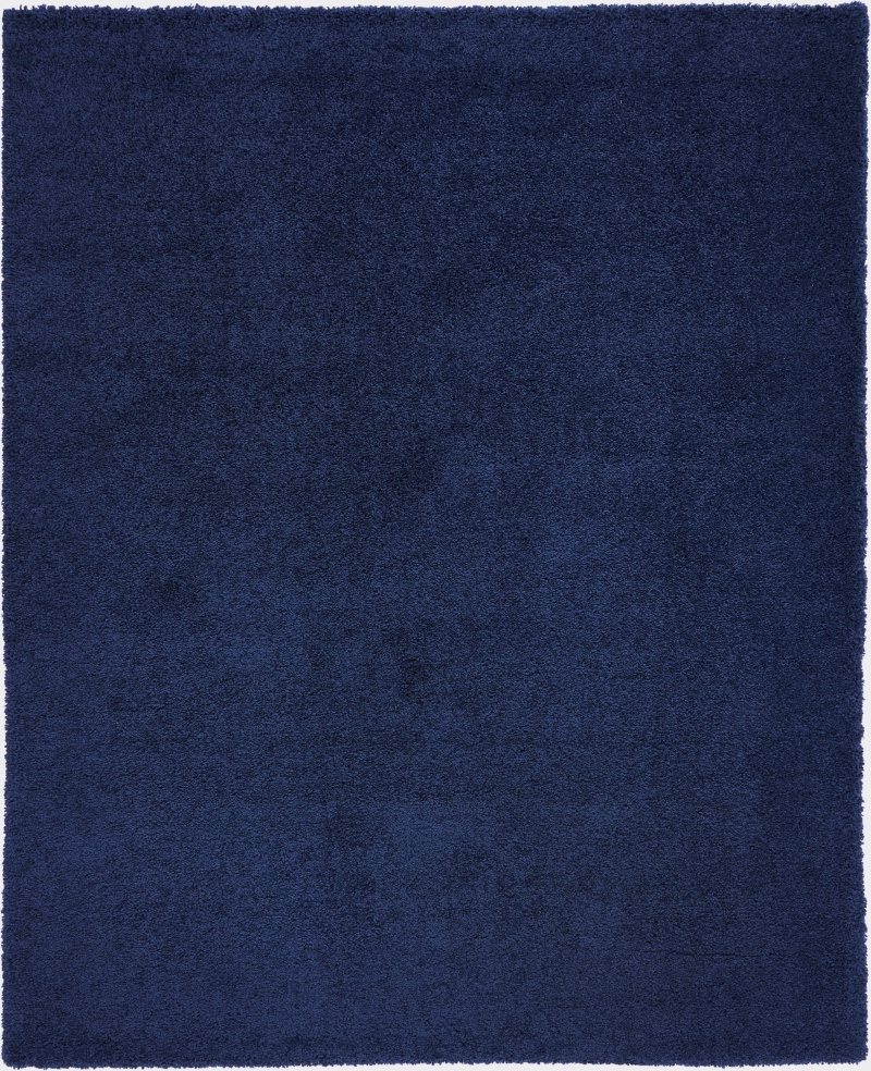Malibu Shag Navy Polypropylene Shag Area Rug