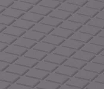 Johnsonite Poetry Plum Diamond Solid Color Rubber Tile - Textured - 24" X 24"