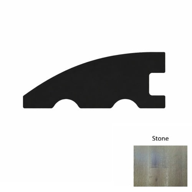 Designer Stone Hardwood Moulding / Trim - 78" Reducer - Wire Brushed