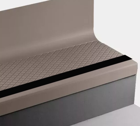 Johnsonite Sandalwood Diamond Rubber Stair Tread