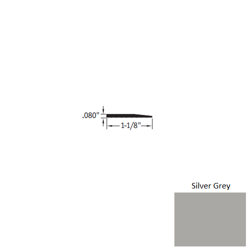 Johnsonite Silver Grey Vinyl Reducer Trim