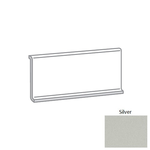 Council Silver Porcelain Floor & Wall Trim
