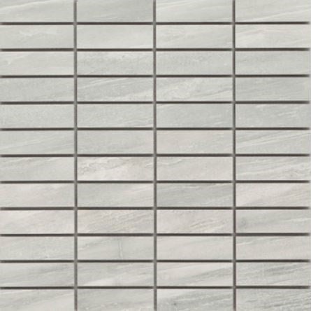 Technique Bianco Porcelain Mosaic - 1" X 3" Stacked - Matte