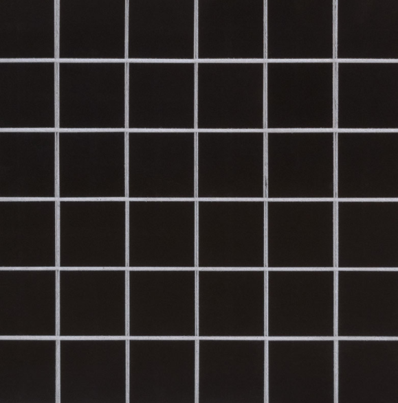 Domino Retro Nero Porcelain Mosaic - 2" X 2"