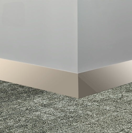 Johnsonite Antique White Rubber Millwork Contoured Wall Base - 2 1/2" X 96" X 1/4" Monument - Millwork Contoured Wall Base