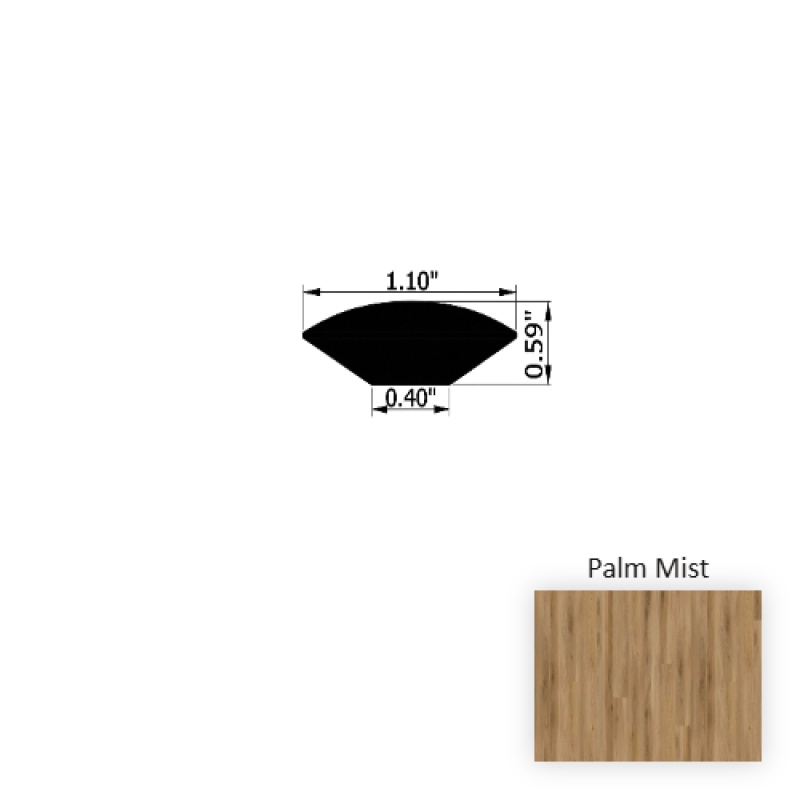 VersaCore PureEdge Palm Mist Quarter Round Trim
