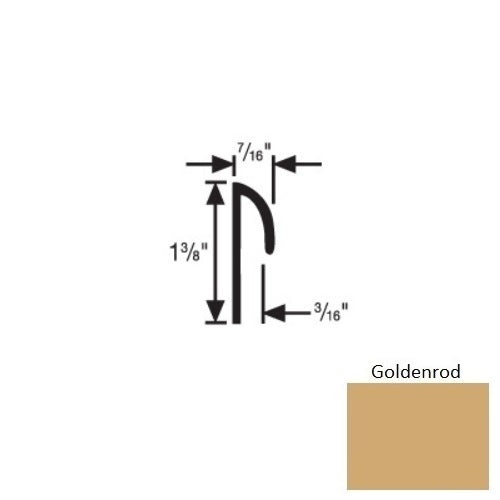 Flextones Goldenrod Vinyl Tapered Carpet Cove Cap
