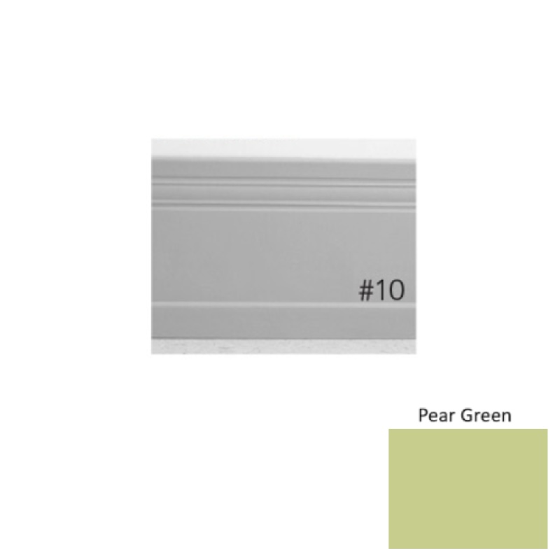 Pinnacle Plus #10 Serenity Pear Green Rubber Coil Wall Base - 4" X 60 Ft
