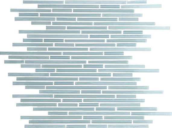 Caprice Whisper Green Interlocking Glass Mosaic