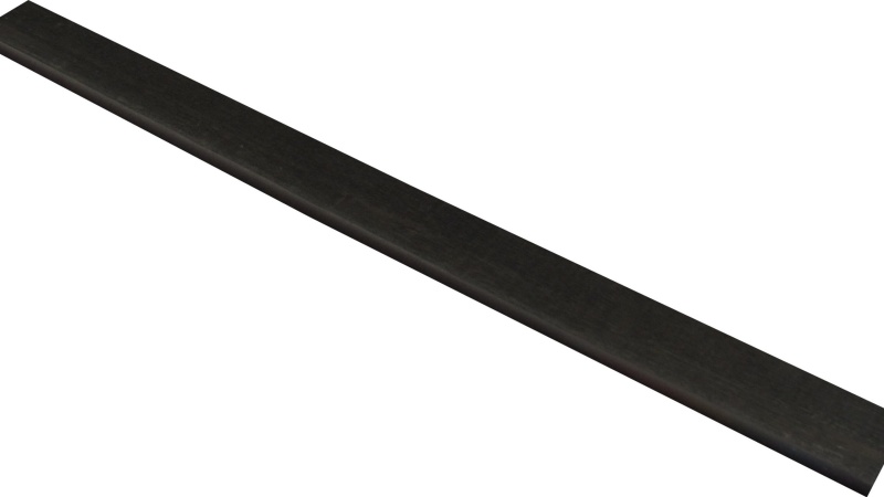 Barrique Noir Porcelain Floor & Wall Trim - 2" X 24" Bullnose - Matte