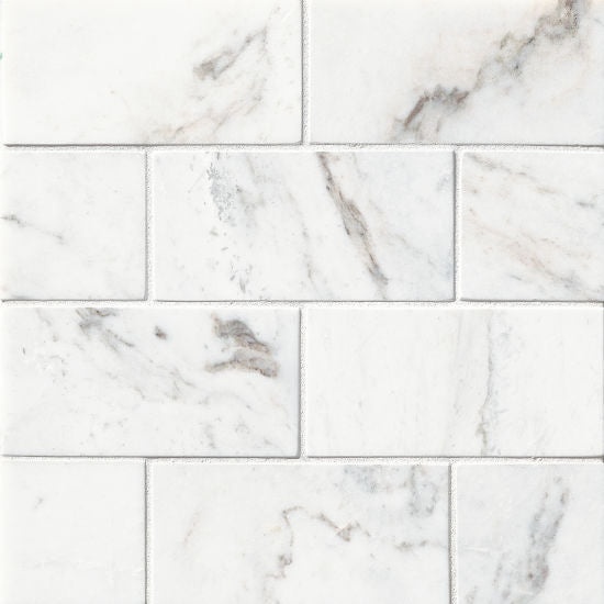 Glorious White Marble Tile - Polished