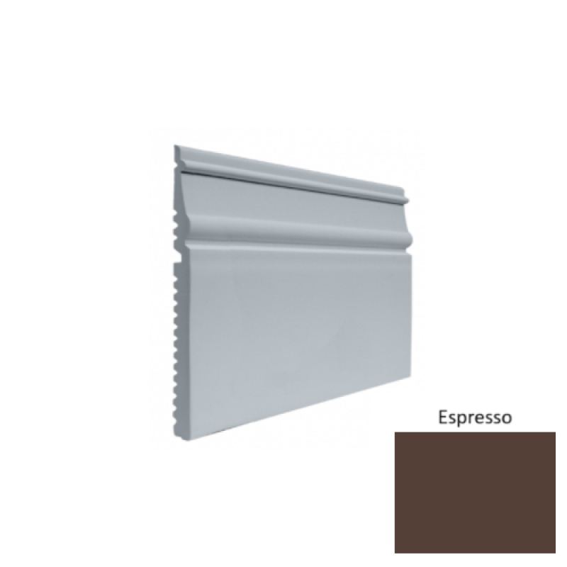 Contours #55 Nobility Espresso Rubber Profiled Wall Base - Satin - 5 1/2" X 8 Ft