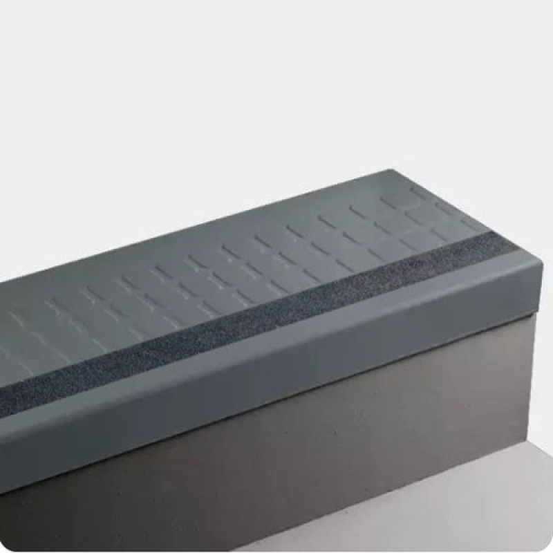 Johnsonite Blue Lagoon Raised Square Rubber Stair Tread Trim
