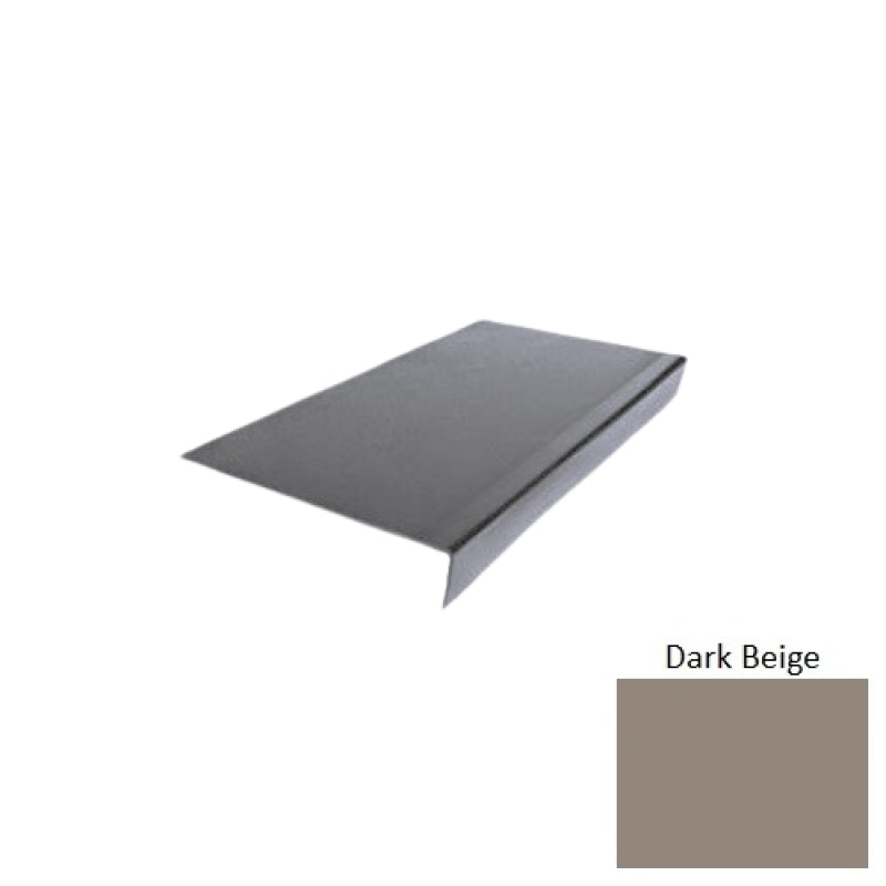 Flextones Dark Beige Type 900 Distinct Designs Rubber - 12 1/2" X 72" Stair Tread - Hammered