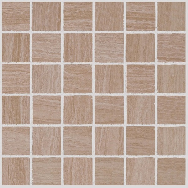 Celestia Twine Porcelain Mosaic - 2" x 2" - Matte