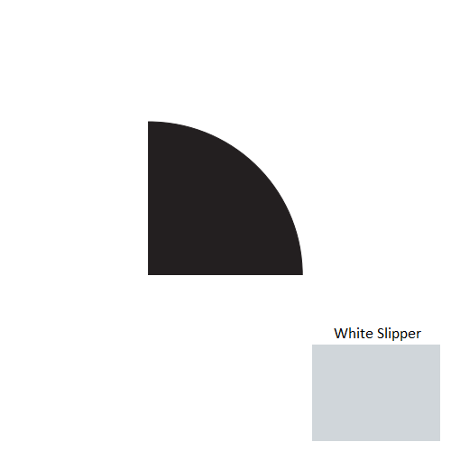 White Slipper Rubber Moulding Trim