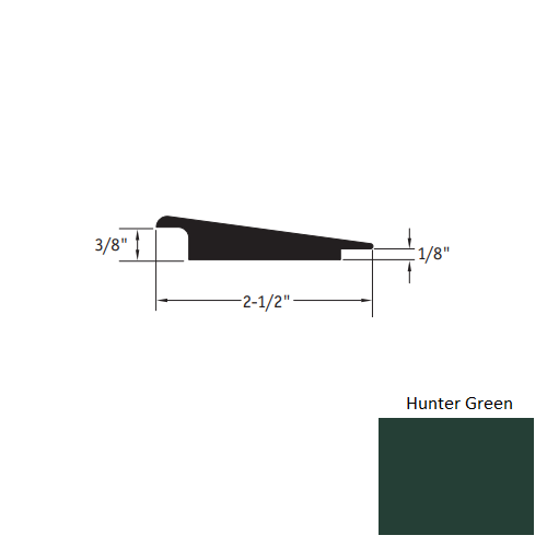 Hunter Green Vinyl Moulding / Trim