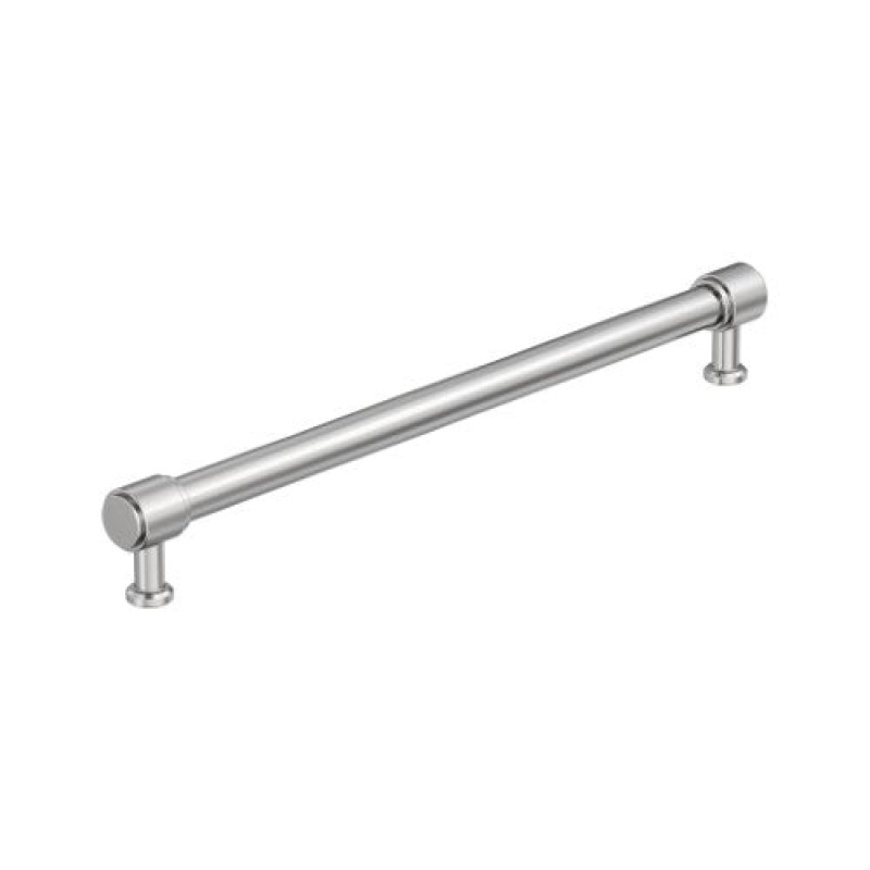 Faircrest Zinc & Steel Bar Cabinet Pull - Polished Chrome