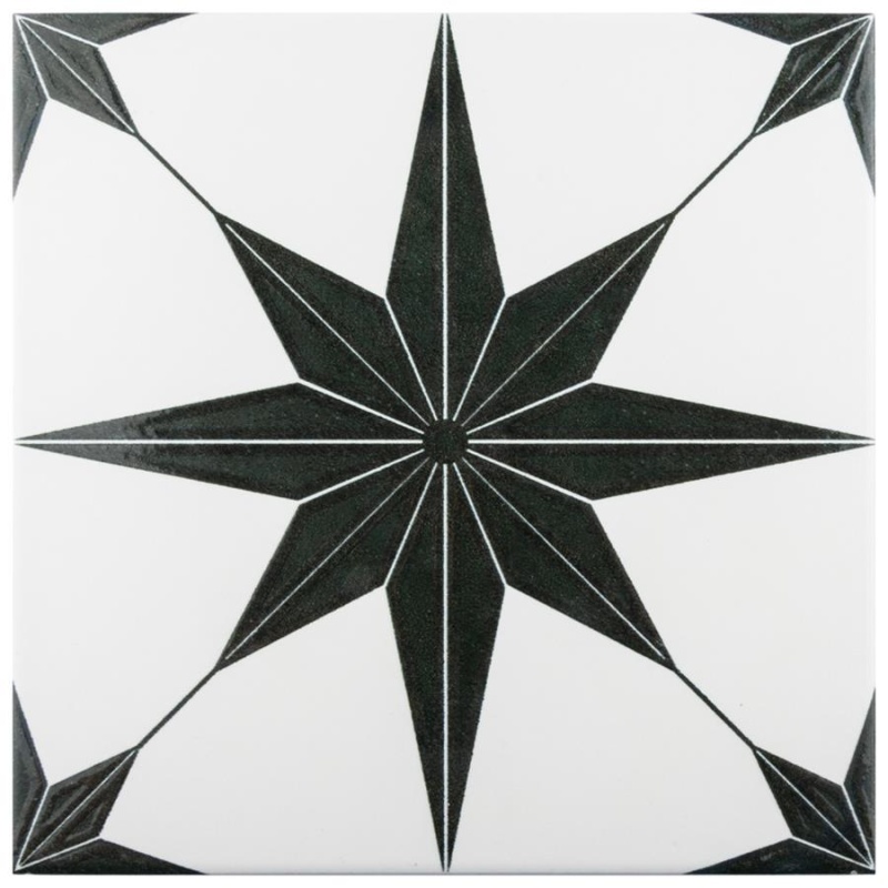 Stella Luxe Nero Porcelain Tile - Mixed - 9 3/4" X 9 3/4"