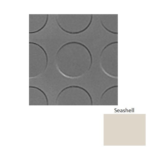 Flextones Seashell Rlt Radial Low Profile Rubber Distinct Designs Tile - Textured - 18" X 18"
