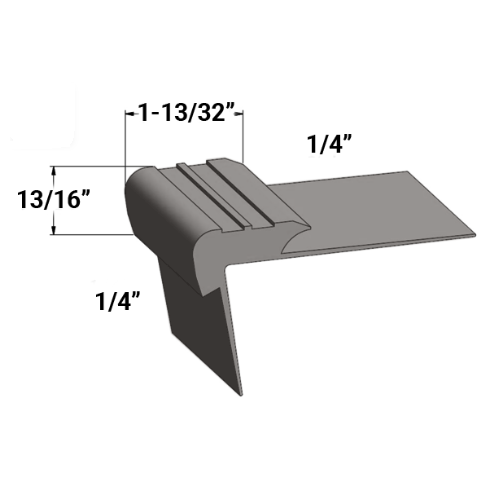Johnsonite Peppercorn Vinyl Slim Line Nosing