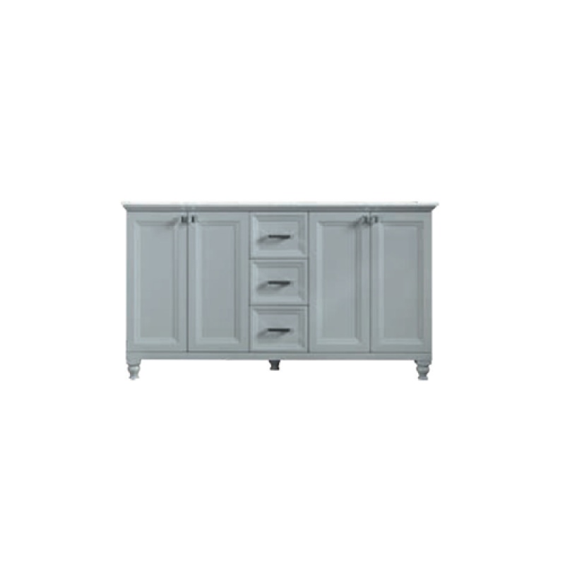 Isabel Grey Wood Double Sink Bathroom Vanity