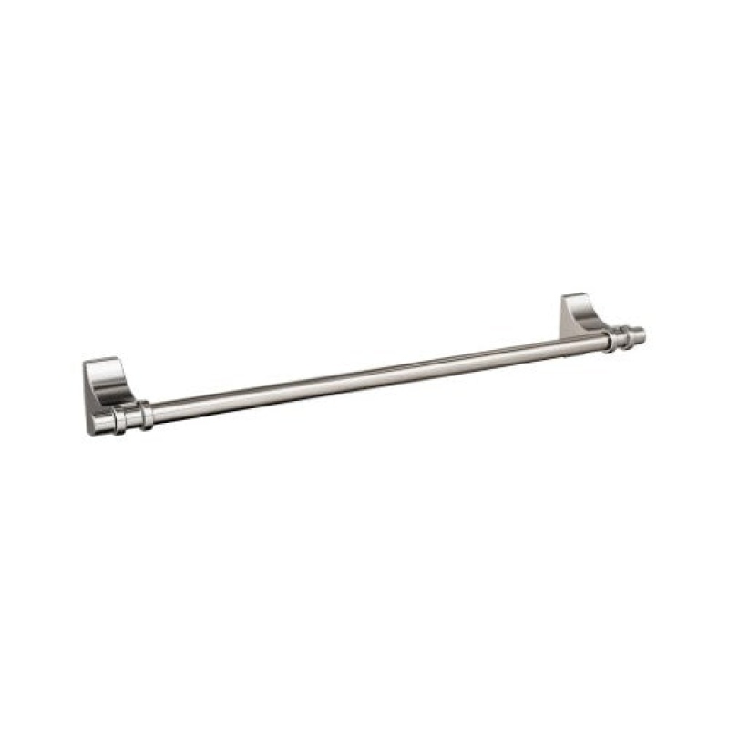 Davenport Zinc & Stainless Steel Single Wall Mounted Towel Bar - Brushed Nickel
