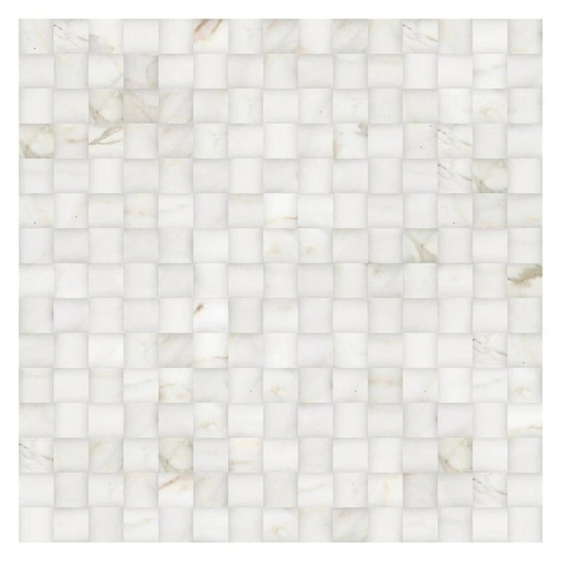 Calacatta Gold Marble Mosaic - 3D Small Bread