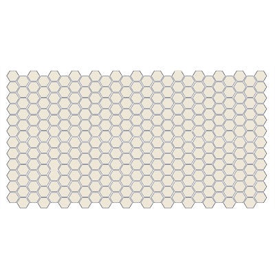 Unglazed Mosaics Almond Porcelain Mosaic - 1" Hexagon - Unglazed