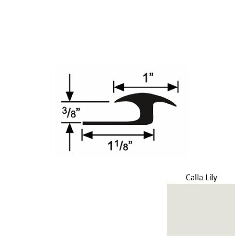 Solid 60 Calla Lily Rubber Tile / Carpet Joiner