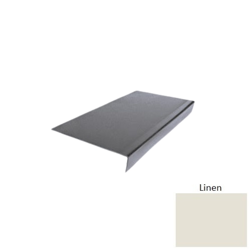Flextones Linen Type 900 Distinct Designs Rubber Stair Tread – 12 1/2" x 72", Hammered