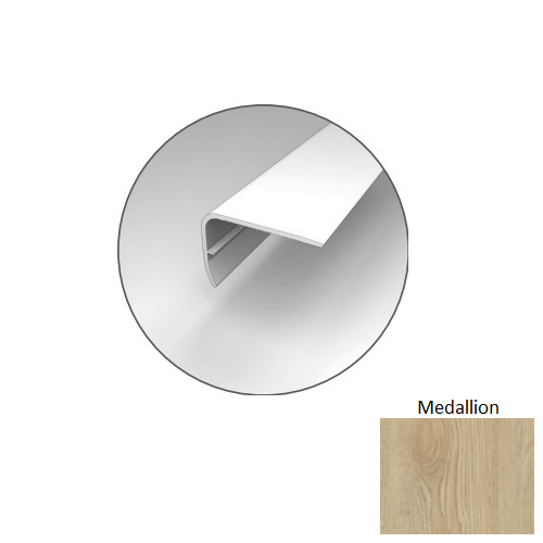 Uncharted Territory Medallion Luxury Vinyl Overlap Stair Nose