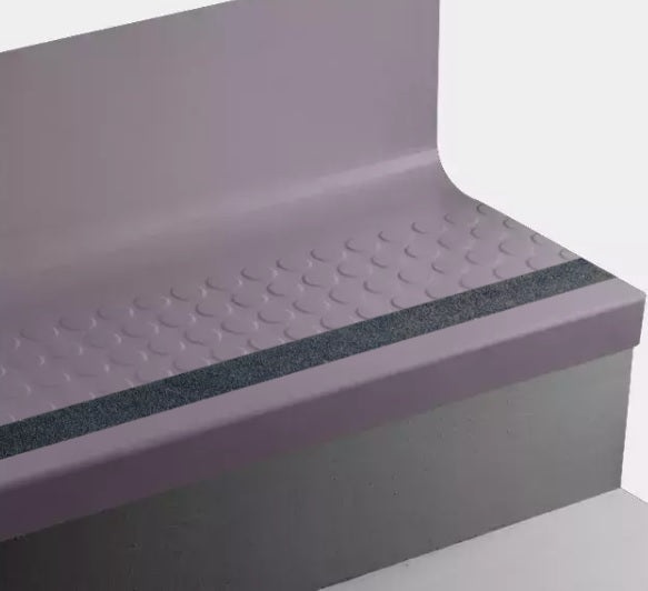 Johnsonite Shoreline Purple Angle Fit Stair Tread