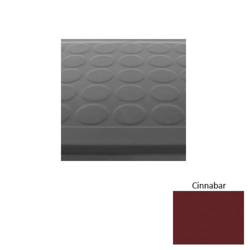Solid 92 Cinnabar Low Profile Raised Circular Rubber Stair Tread