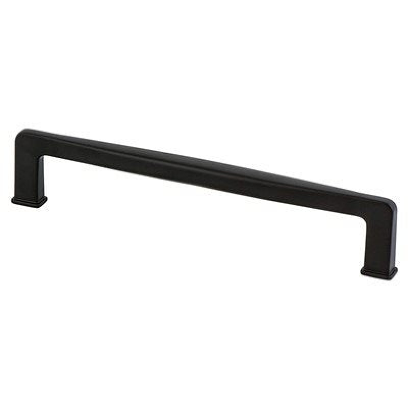 Berenson Subtle Surge Matte Black Edge Pull