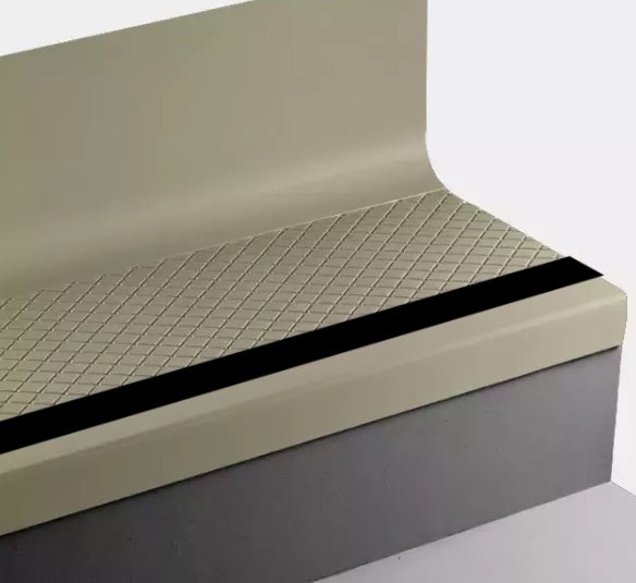 Johnsonite Iguana Diamond Rubber Stair Tread with Riser