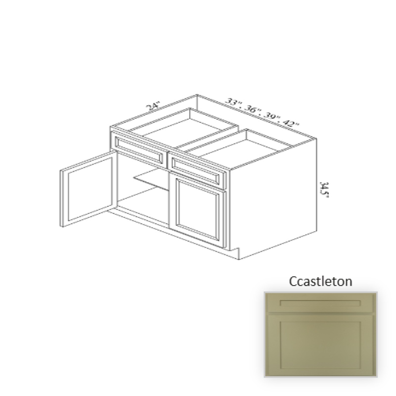 Castleton Wood Kitchen Base Cabinet