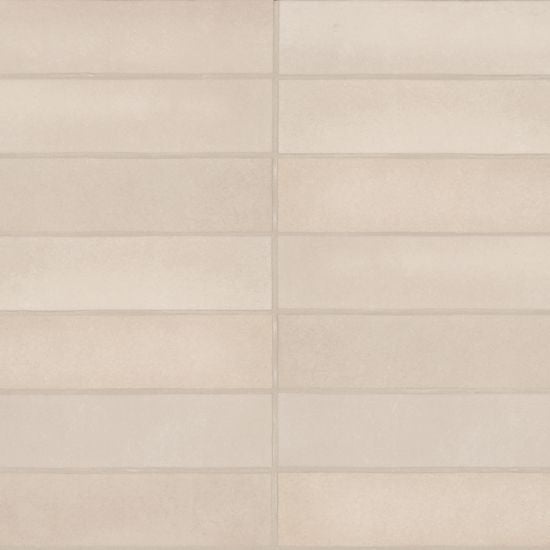Makoto Tatami Beige Ceramic Tile - Matte - 2 1/2" X 10"
