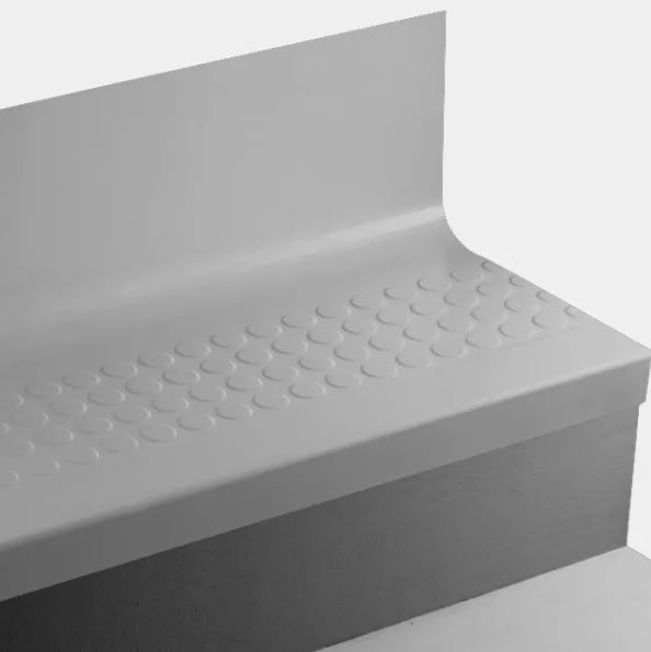 Johnsonite Colonial Grey Angle Fit Stair Tread With Riser