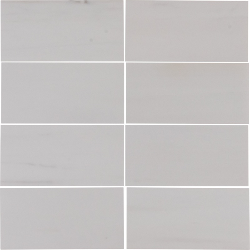 Bianco Dolomite Marble Mosaic - 2" X 4" - Polished