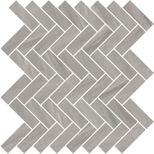 Limerock G Porcelain Mosaic - Herringbone - Natural