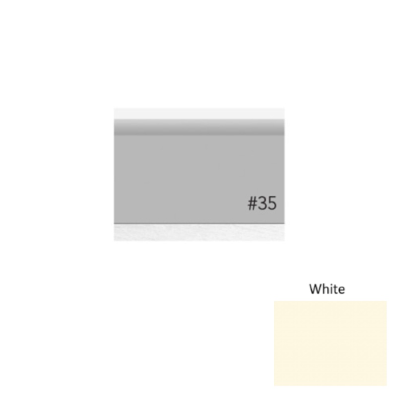Pinnacle Plus #35 Sleek White Rubber Coil Wall Base