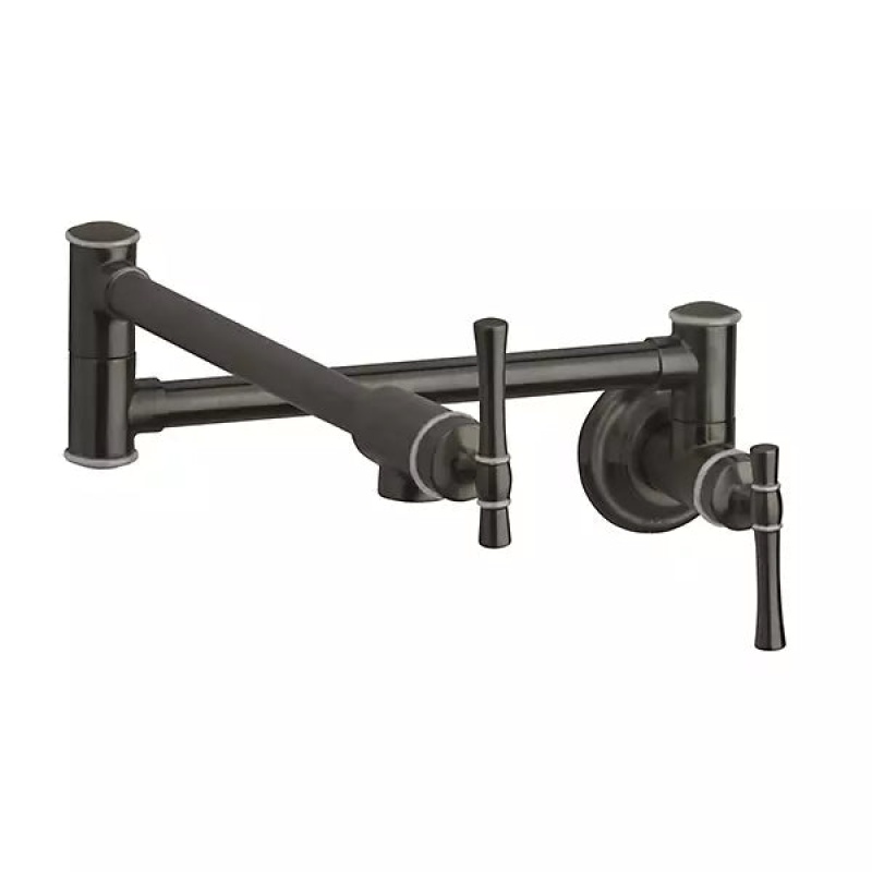 Antique Steel Brass Deck Mount Kitchen Faucet